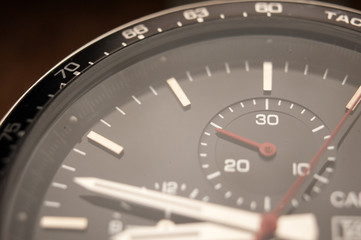 Detail of watch machinery.