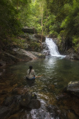 Waterfall on Koh Kood.