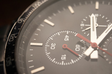 Detail of watch machinery.