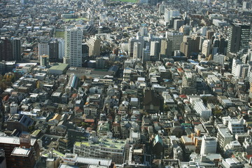 capital city of Japan view with Shinjuku districts