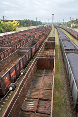 Fototapeta na wymiar coal-wagons