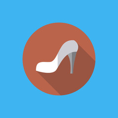 high heel icon. flat design