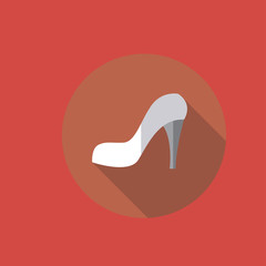 high heel icon. flat design
