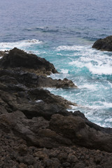 the coast of lanzarote, atlantic ocean