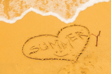 Heart-shape on the beach.
