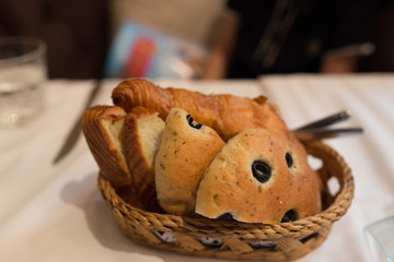 A basket of bread