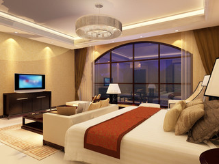 rendering bed room,so comfortable.  
