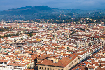 Fototapeta premium Florence city skyline from Campanile