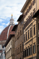 Cathedral Santa Maria del Fiore and urban houses