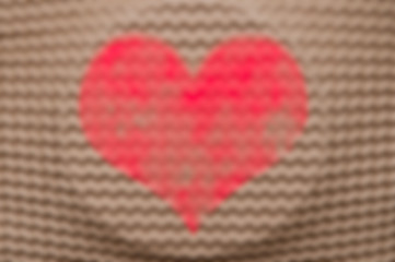 Valentines day heart. Love Heart shape on natural background