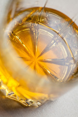 Whiskey glass close up