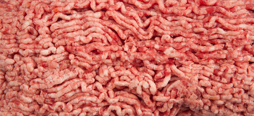 Fresh ground beef. Cooking cutlets and hamburgers.