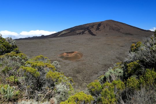 Piton de la Fournaise volcano, Reunion island, indian ocean, France, october 2016

