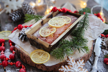 Variation of Christmas stollen with cookies
