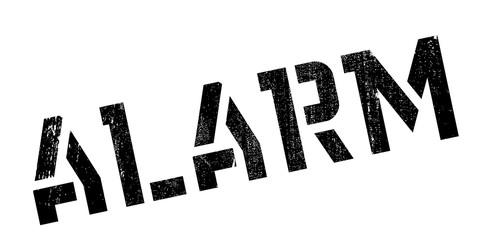 Obraz premium Alarm rubber stamp