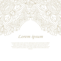 Vintage frame. Decorative vector design elements. 
