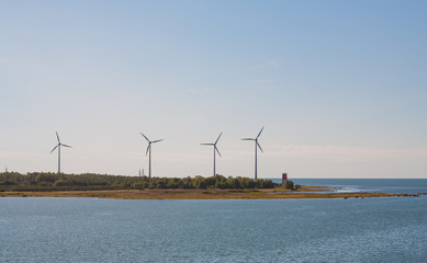 Wind generators.