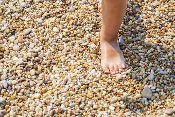 Little feet on the beach