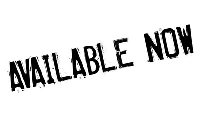 Available Now rubber stamp