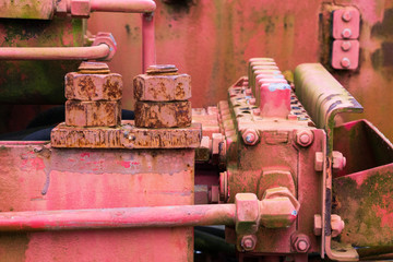 Old machine parts