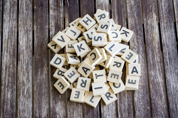 Wooden alphabet