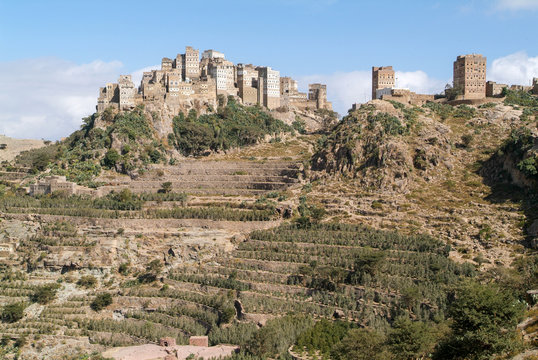 The village of Al Hajjarah on Haraz mountains