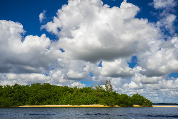 Kleine Landzuge im Golf von Mexiko