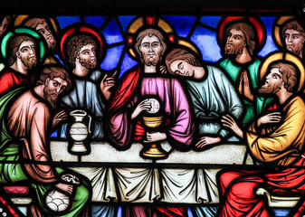 Last Supper - Stained Glass - 130810726