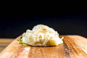 Chinese food Fried dumplings on plate