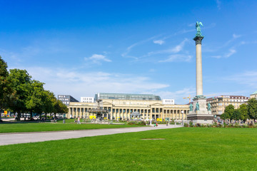 STUTTGART, GERMANY - September 15, 2016: Schlossplatz is the lar