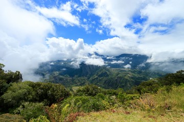 Fototapeta premium seen on the circus of salazie , Reunion Island National Park, France , october 2016 