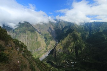 VIEW ON GRAND BASSIN ,  REUNION ISLAND , FRANCE , OCTOBER 2016 

