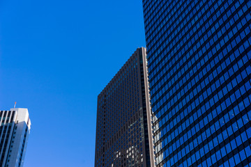 Modern Office Buildings Against Blue Sky