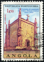 stamp printed in ANGOLA shows the St.Jerome Convent