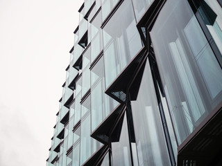 Abstract building with glass windows