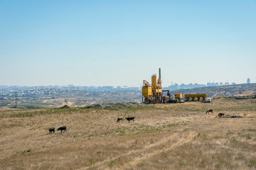 Fototapeta premium Suburbs of Baku, Azerbaijan