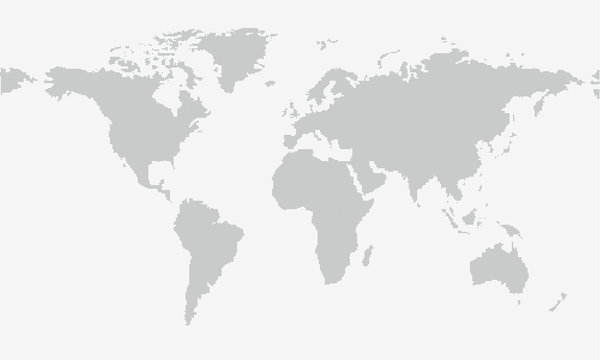 Dotted map isolated on grey background with resolution 5000x2500 dots and all major earth continents - Eurasia, North and South America, Africa, Australia.