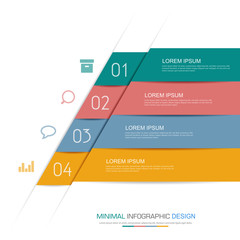 infographic flat vector design element with paper art  illustrat