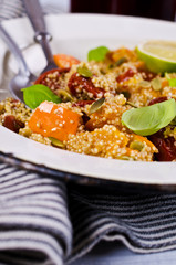 Salad with roasted vegetables