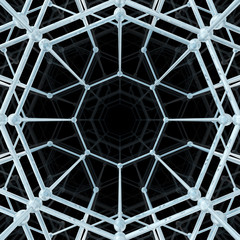 Abstract geometric pattern. Network connection