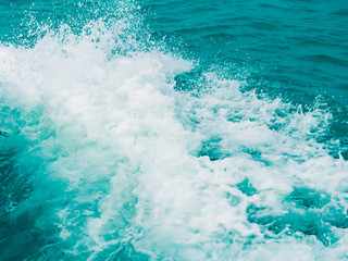 Fototapeta premium Splashing water in the sea