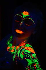 girl neon light