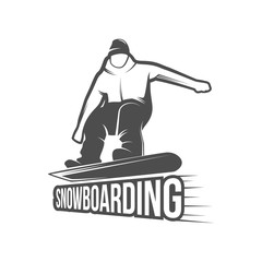 snowboarding badges and logotypes