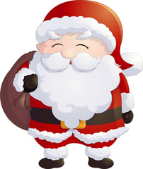 Santa Claus on a white background