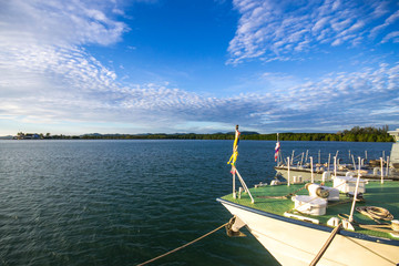 Fototapeta na wymiar Boats in a harbor