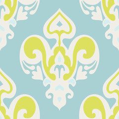 Luxury Damask flower seamless pattern 