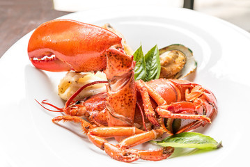 Grilled Halved Lobster Tails