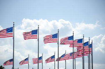 U.S. flags at the Washington Monument...dcist.com/2016/10/go_home_already_vp_candidates_will.php ( http://dcist.com/2016/10/go_home_already_vp_candidates_will.php )