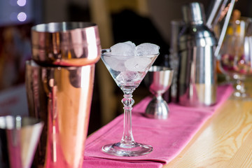 bartender making cocktail