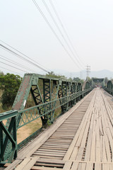 Fototapeta na wymiar Pai memorial bridge, Pai, Mae Hong Son, Nothern Thailand.